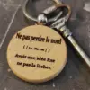 🔑 Porte-clés Rond en Bois de Hêtre – Image 3