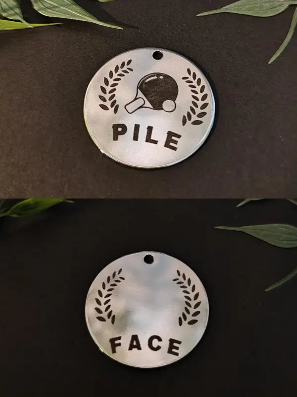🎁 Médaille Pile ou Face en Acier Inoxydable – Image 6
