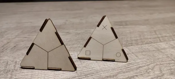 🔺 Tétraèdre en Bois Personnalisable – Image 4