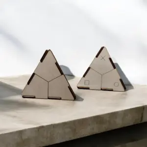 🔺 Tétraèdre en Bois Personnalisable