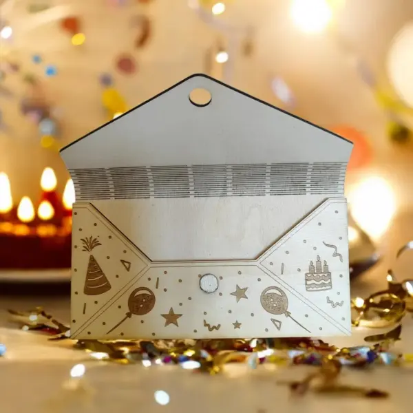 ✉️ Enveloppe en Bois – Image 2