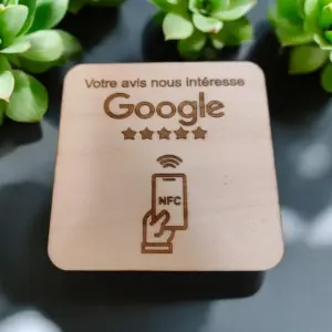📲 Plaque d’Avis Sans Contact – NFC / QR Code