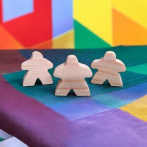 🎲 Personnage en bois Meeple