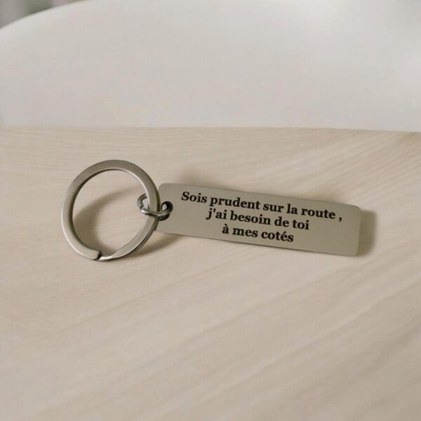 ✨ Porte-clés Personnalisé en Acier – Image 6